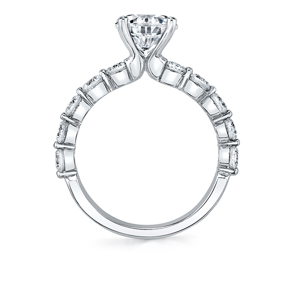 Classic Round Single Prong Diamond Engagement Ring
